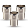 Modelo 5 - Kit 3 Copos Beer Tumbler Happy Hour Stainless Steel | 384ml