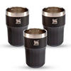 Modelo 3 - Kit 3 Copos Beer Tumbler Happy Hour Foundry  Black | 384ml
