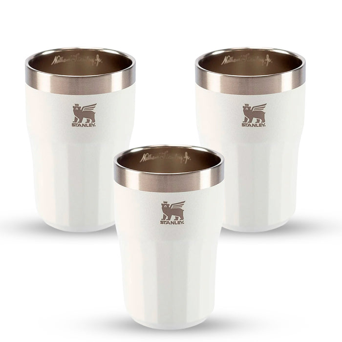 Kit 3 Copos Beer Tumbler Happy Hour Pale Stone | 384ml