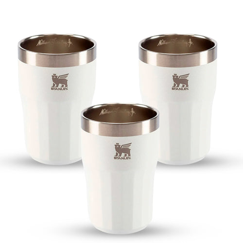 Kit 3 Copos Beer Tumbler Happy Hour Pale Stone | 384ml