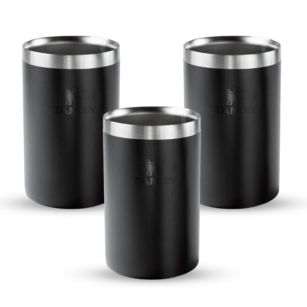 Stanley 1913 Kit 3 Copos Térmicos 3 em 1 sem tampa Black Stanley 1913 296ML
