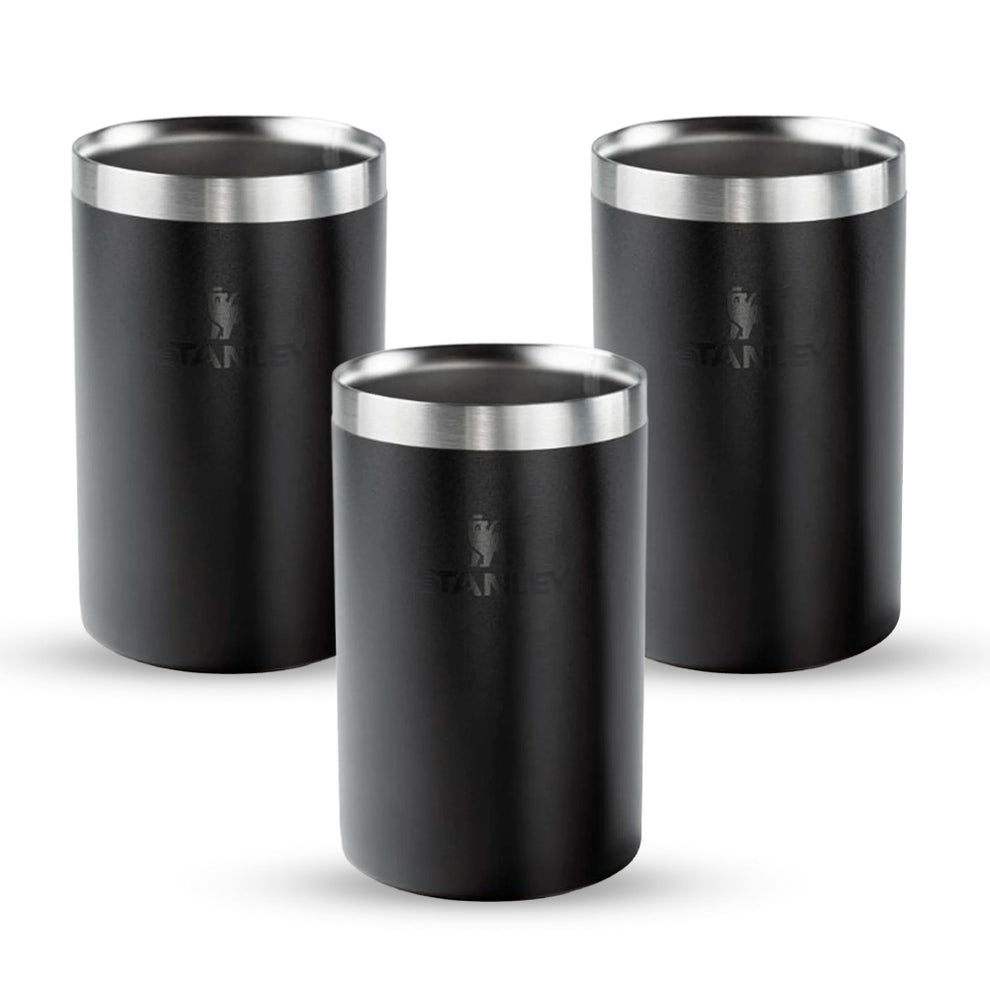 Stanley 1913 Kit 3 Copos Térmicos 2 em 1 sem tampa Black Stanley 1913 296ML