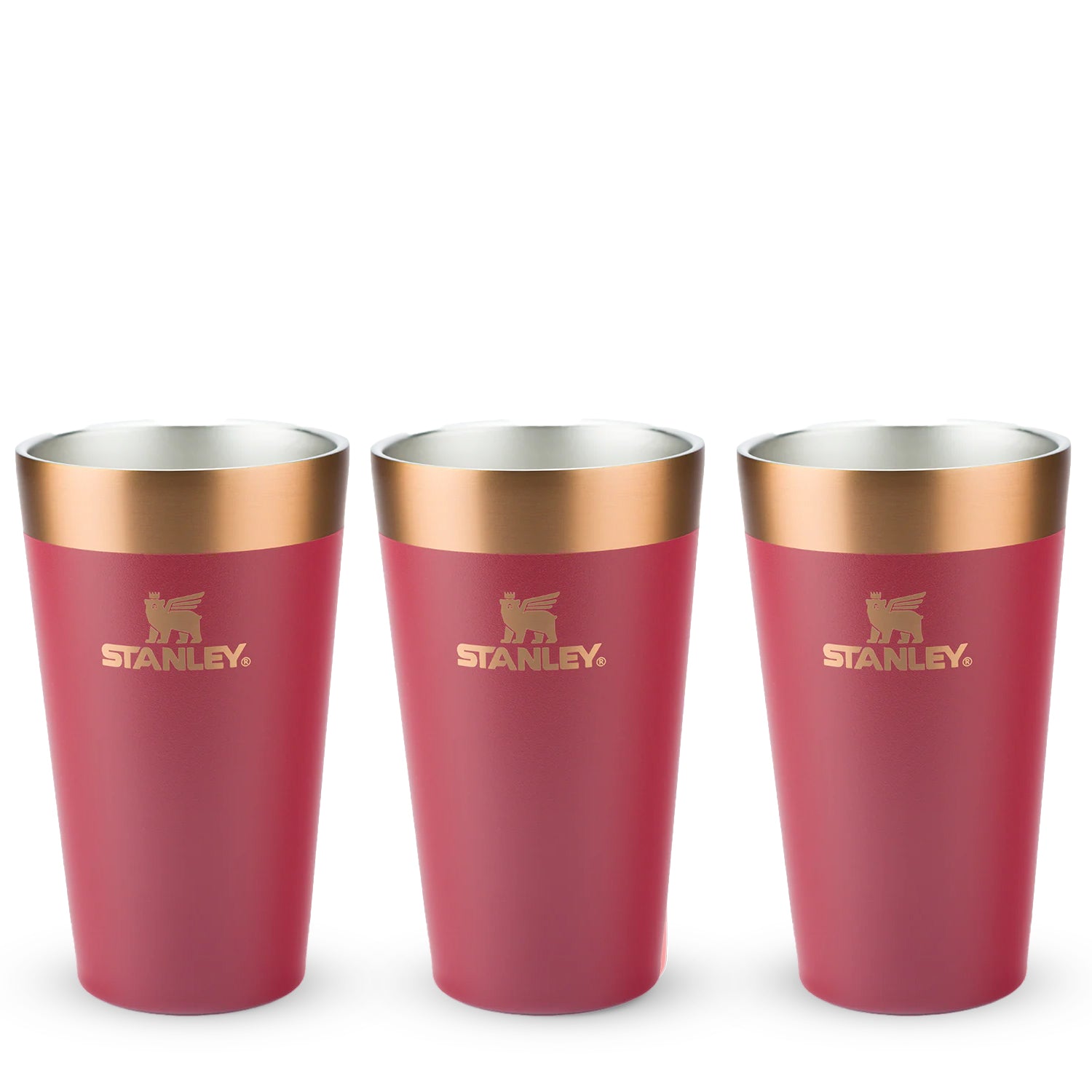 Kit 3 Copos Térmicos De Cerveja Gilded Pomegranate | 473ml