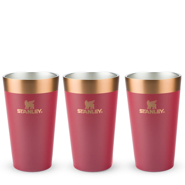 Kit 3 Copos Térmicos De Cerveja Gilded Pomegranate | 473ml