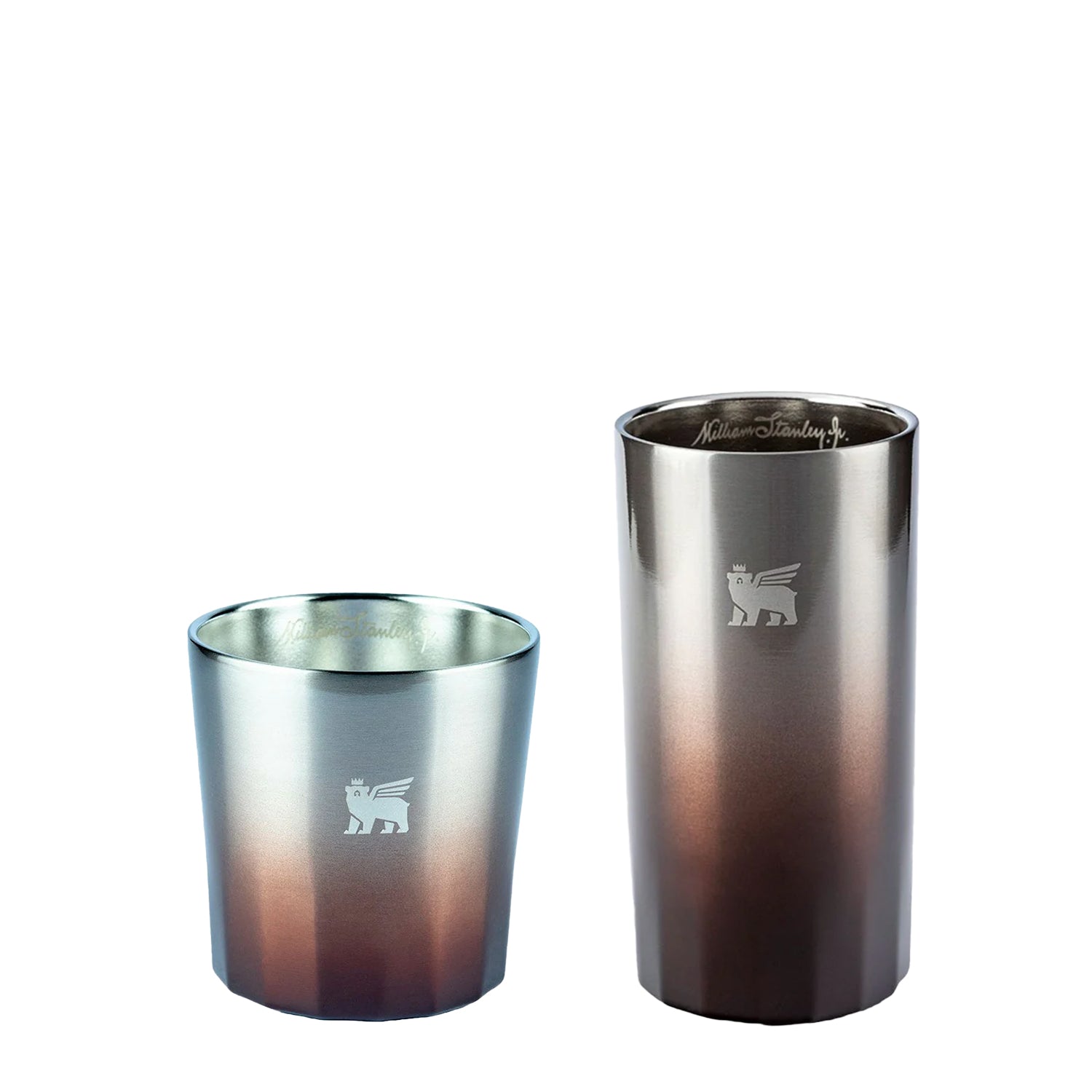 Kit Copo Prismático Alto Bourbon | 381ML + Copo Prismático Baixo Bourbon | 201ML