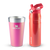 Product swatch for Copo Térmico de Cerveja Stanley Dazzle Pink Shimmer | 473ml e Garrafa Térmica Aerolight Flip Straw Stanley Candy Apple Shimmer | 710ML