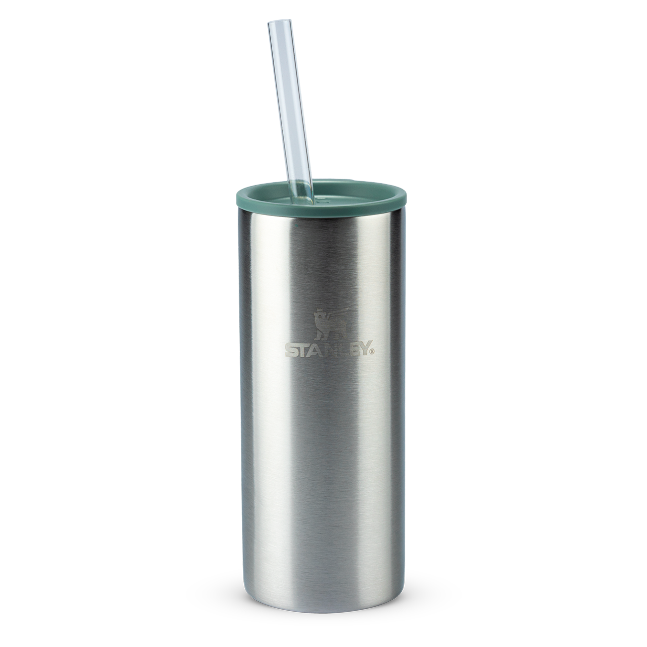 Stanley 1913 Can Cooler Slim com canudo Stainless Steel Shale 296ML  | View 1
