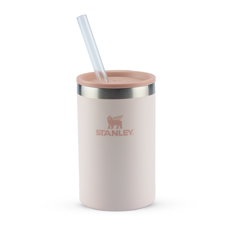 Can Cooler Com Tampa E Canudo Rose Quartz 296 ml – Stanley 1913 BR Can Cooler Com Tampa E Canudo Rose Quartz 296 ml – Stanley 1913 BR