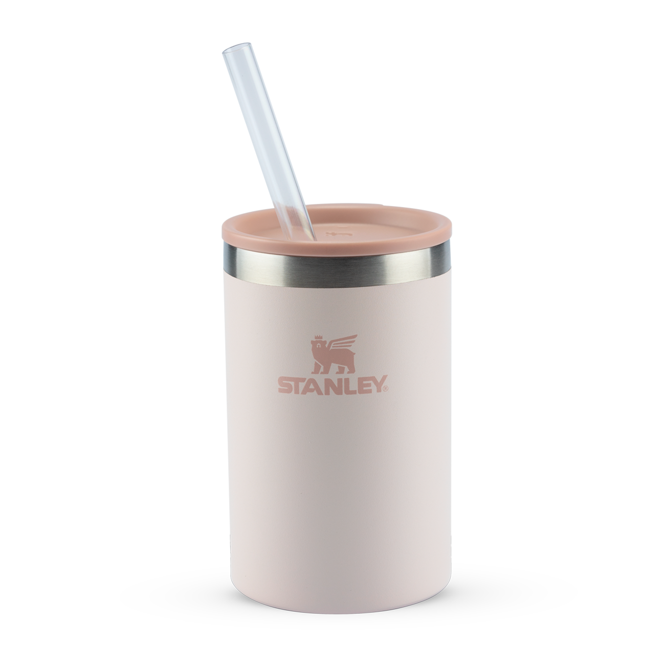 Stanley 1913 Can Cooler com canudo Rose Quartz 296ML  | View 1