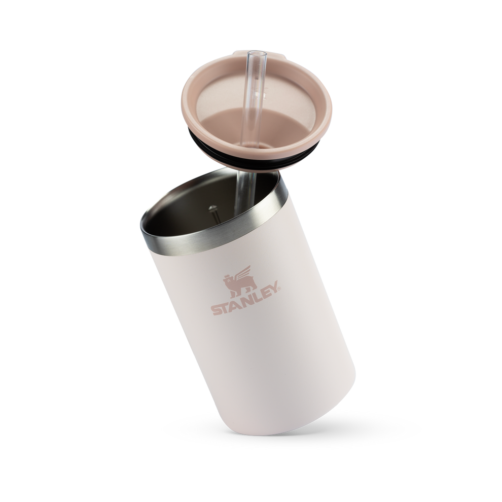 Stanley 1913 Can Cooler com canudo Rose Quartz 296ML