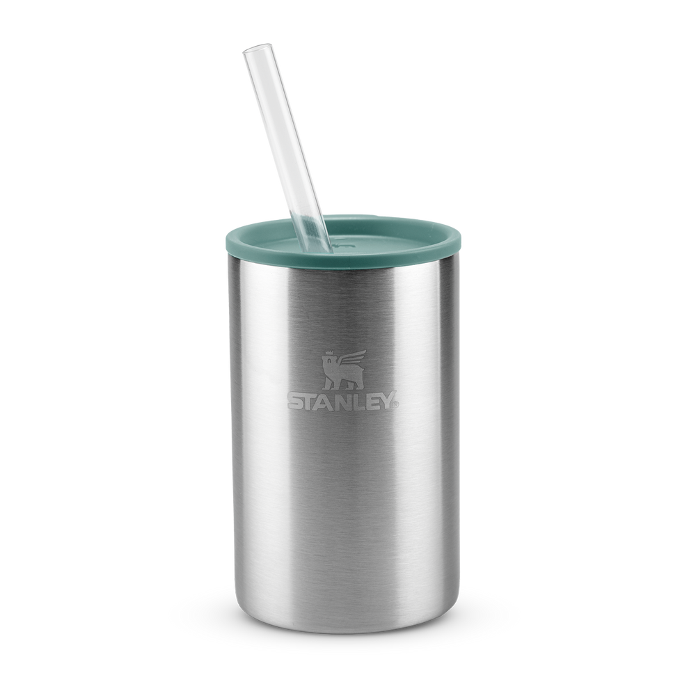 Stanley 1913 Can Cooler com canudo Stainless Steel Shale 296ML