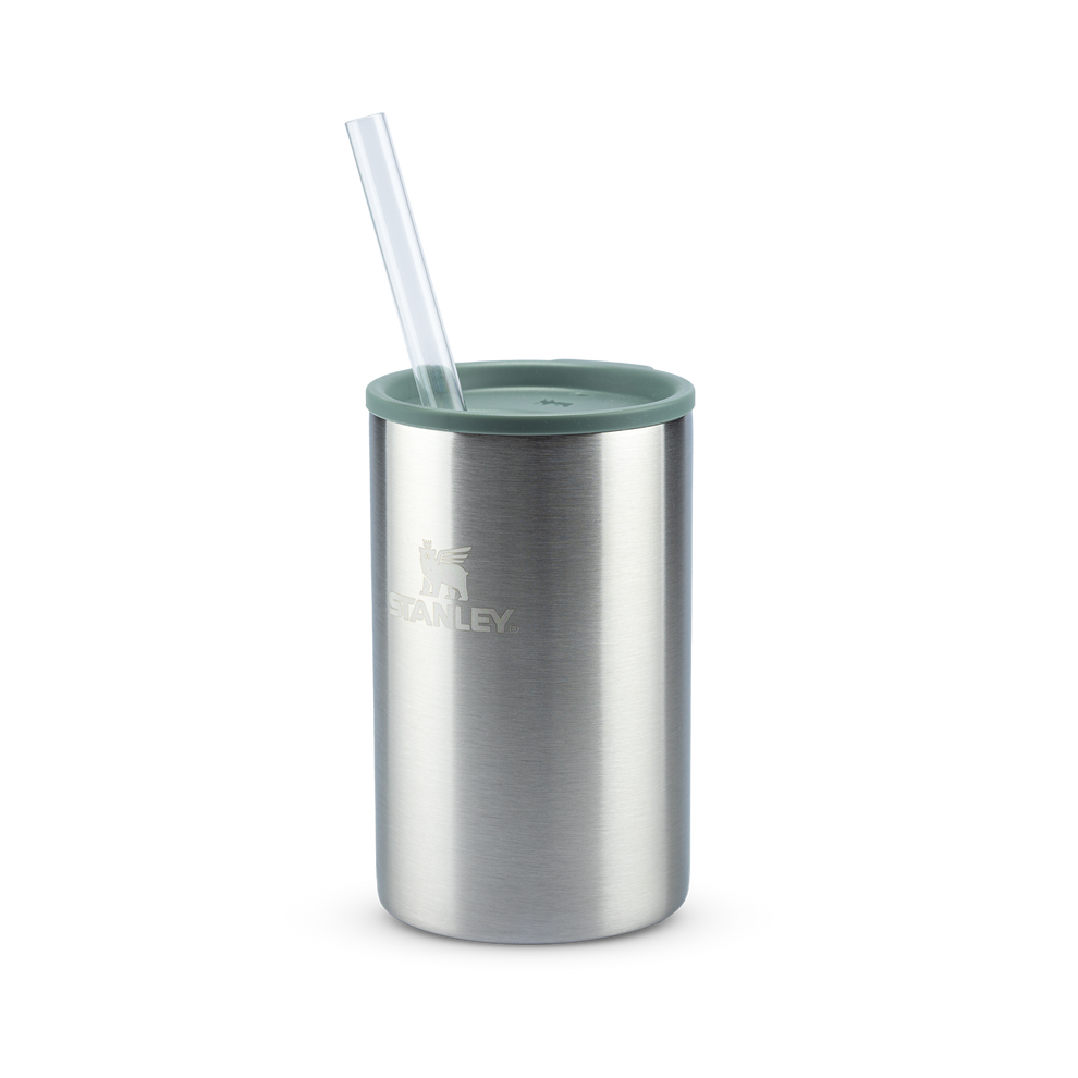 Stanley 1913 Can Cooler com canudo Stainless Steel Shale 296ML