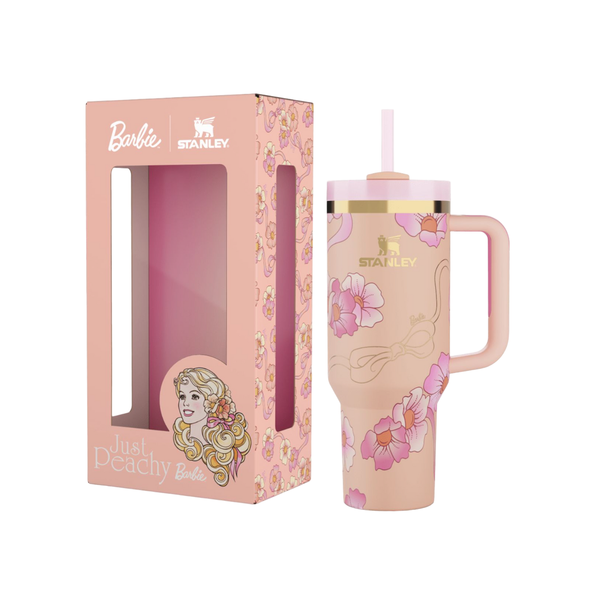 Barbie™ x Stanley ’80s Peaches ’N Cream Quencher | 1.18L